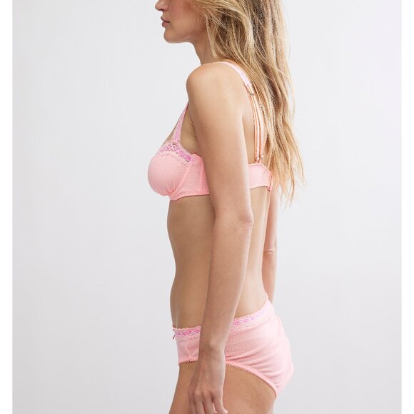 FREE PEOPLE So Sweet Balconette Underwire Bra / Pinky Combo - Picture 3 of 5
